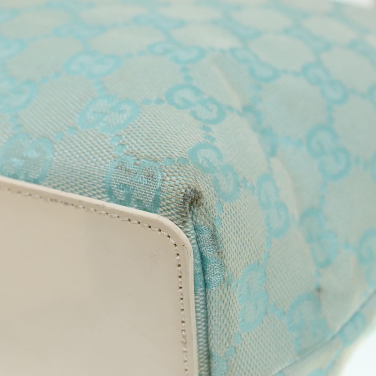 Gucci Blue Canvas Tote Bag ()