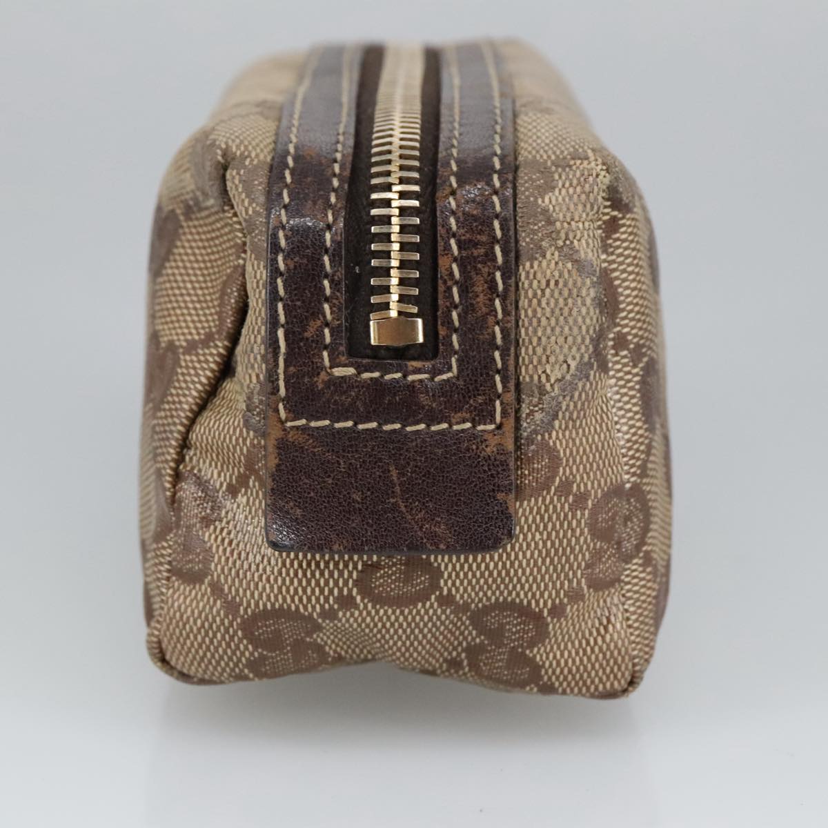 Gucci Gg Crystal Beige Canvas Clutch Bag ()
