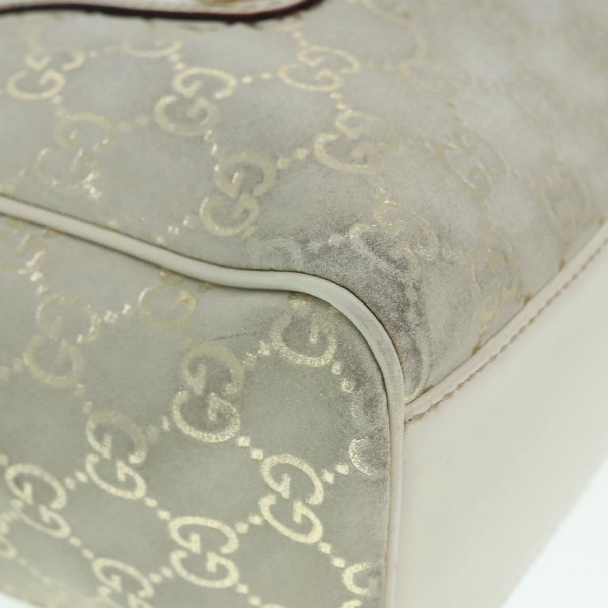 Gucci Boston Grey Canvas Handbag ()