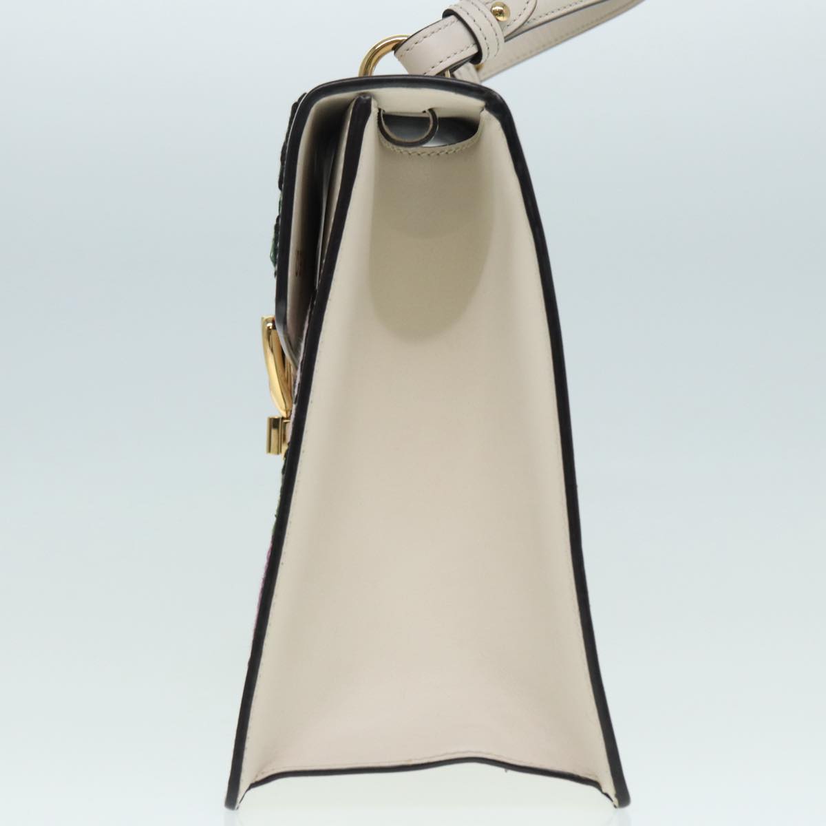 Gucci Sylvie White Leather Handbag ()