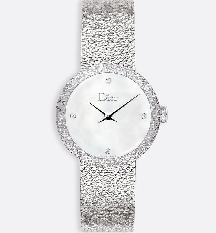 La D de Dior Satine • Ø 25 mm, Quartz Movement