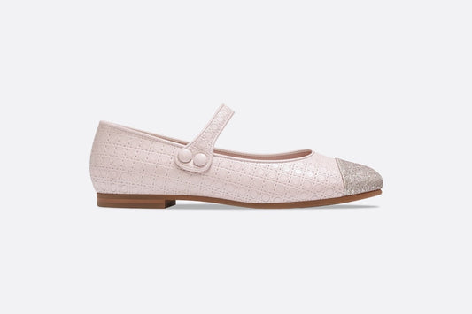 Ballerina Flat • Pale Pink Microcannage Lambskin