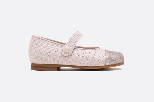 Ballerina Flat • Powder Pink Microcannage Lambskin