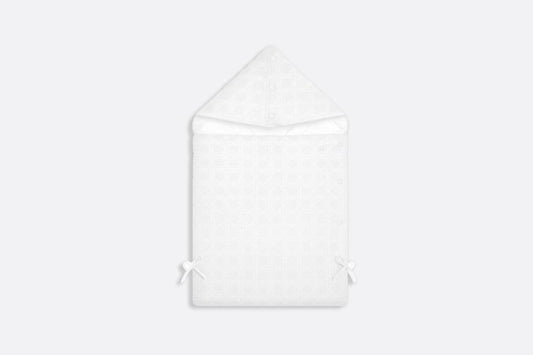 Bunting Bag • White Cotton Poplin Embroidery