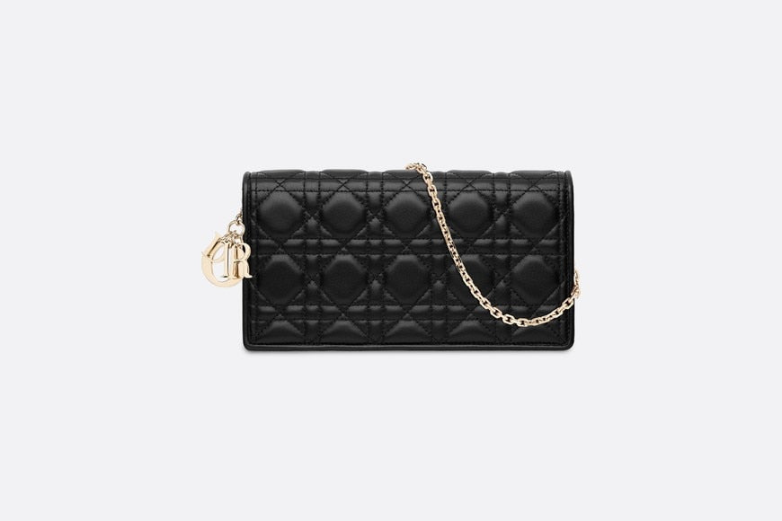 Lady Dior Pouch • Black Cannage Lambskin