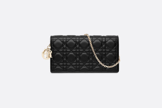 Lady Dior Pouch • Black Cannage Lambskin
