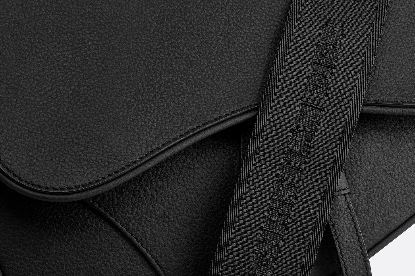 Saddle Bag • Black Grained Calfskin
