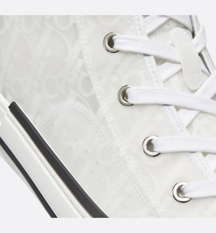 B23 High-Top Sneaker • White Dior Oblique Canvas