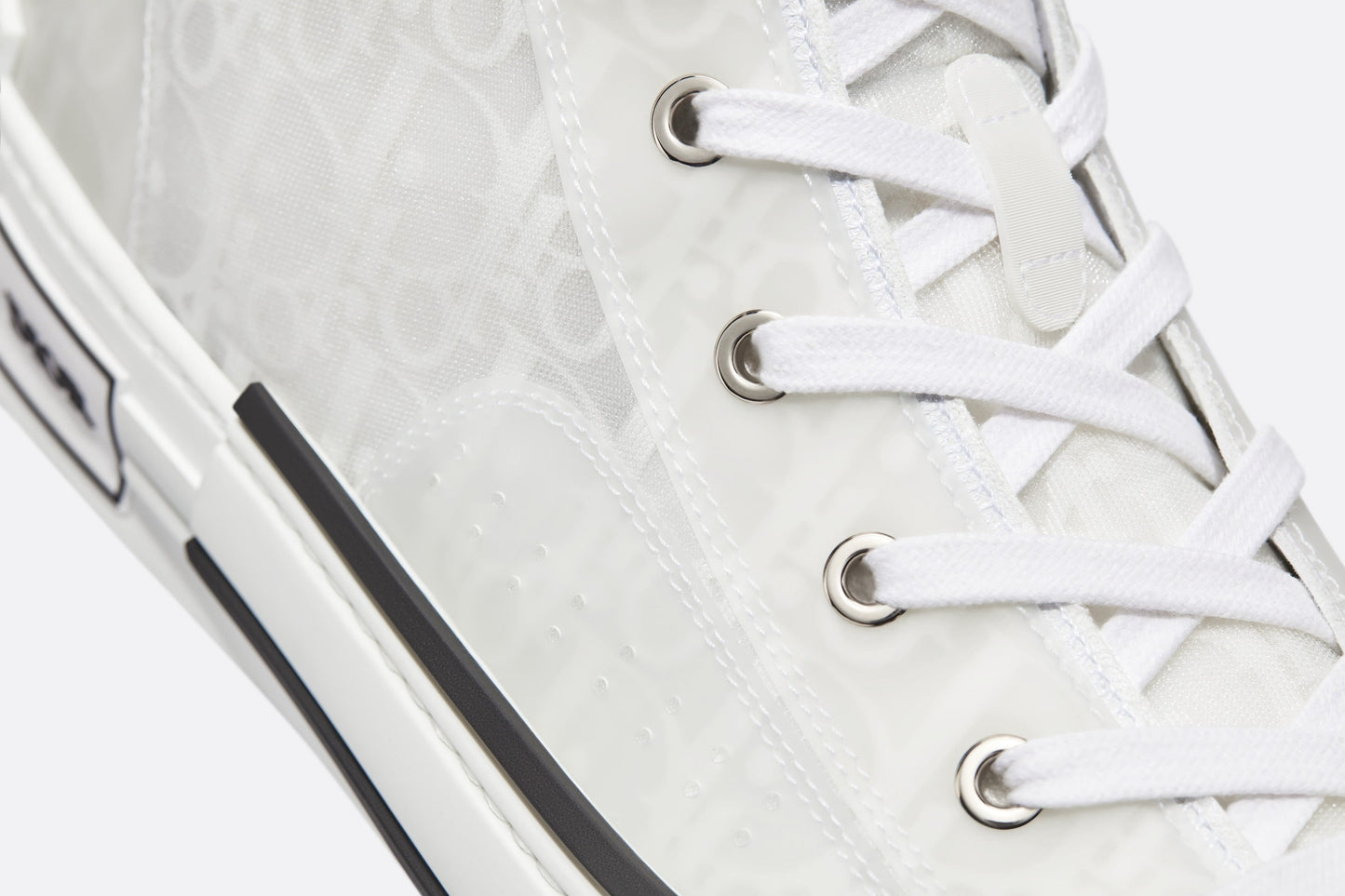 B23 High-Top Sneaker • White Dior Oblique Canvas