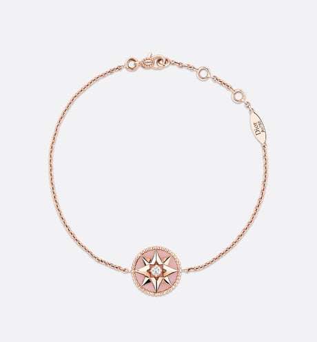 Rose des Vents Bracelet • Rose Gold, Diamond and Pink Opal