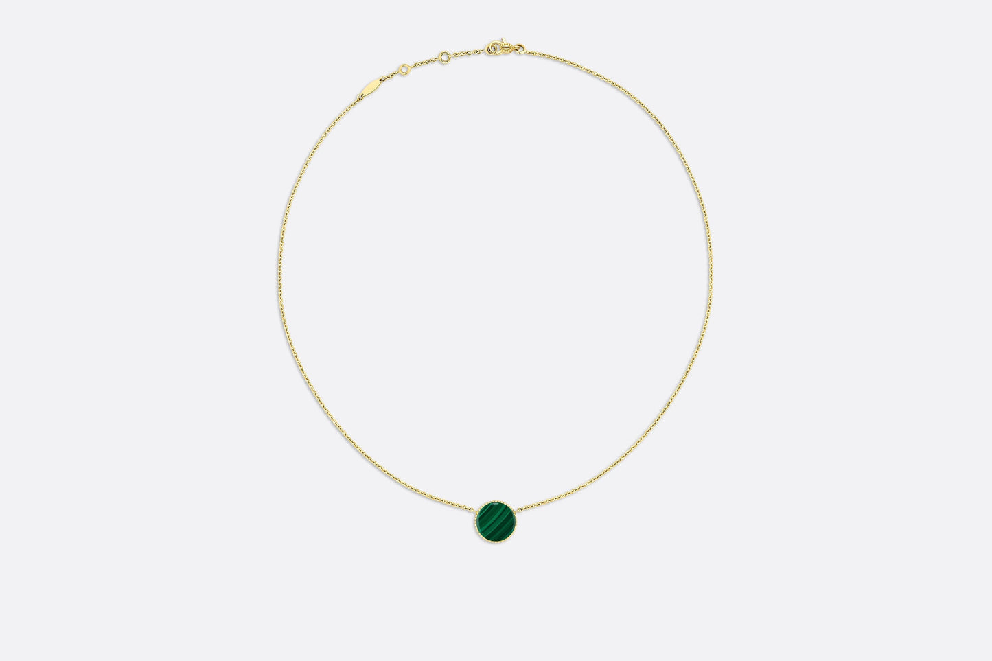Rose des Vents Necklace • Yellow Gold, Diamond and Malachite