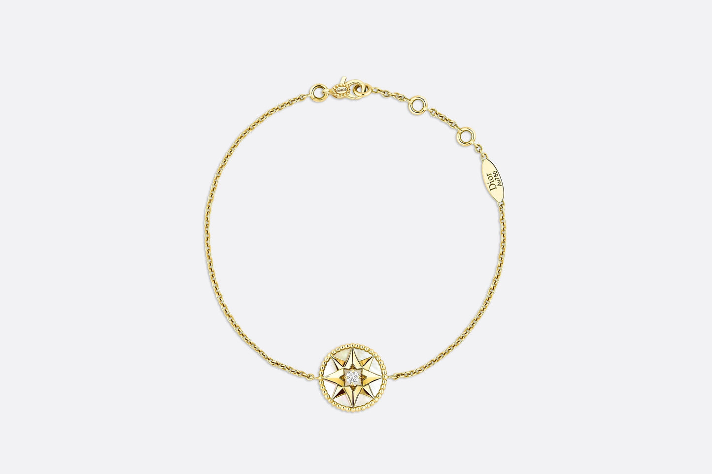 Rose des Vents Bracelet • Yellow Gold, Diamond and Mother-of-pearl