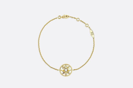 Rose des Vents Bracelet • Yellow Gold, Diamond and Mother-of-pearl