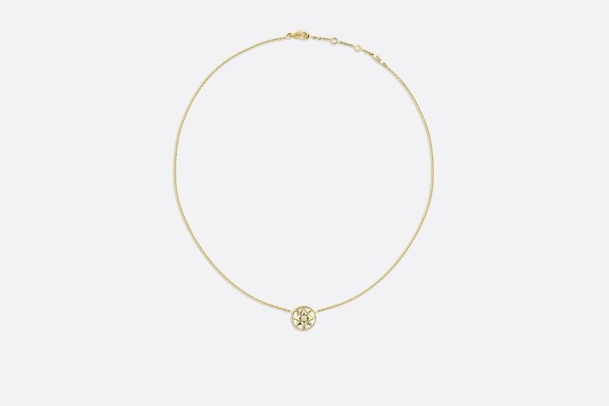 Rose des Vents Necklace • Yellow Gold, Diamond and Mother-of-pearl
