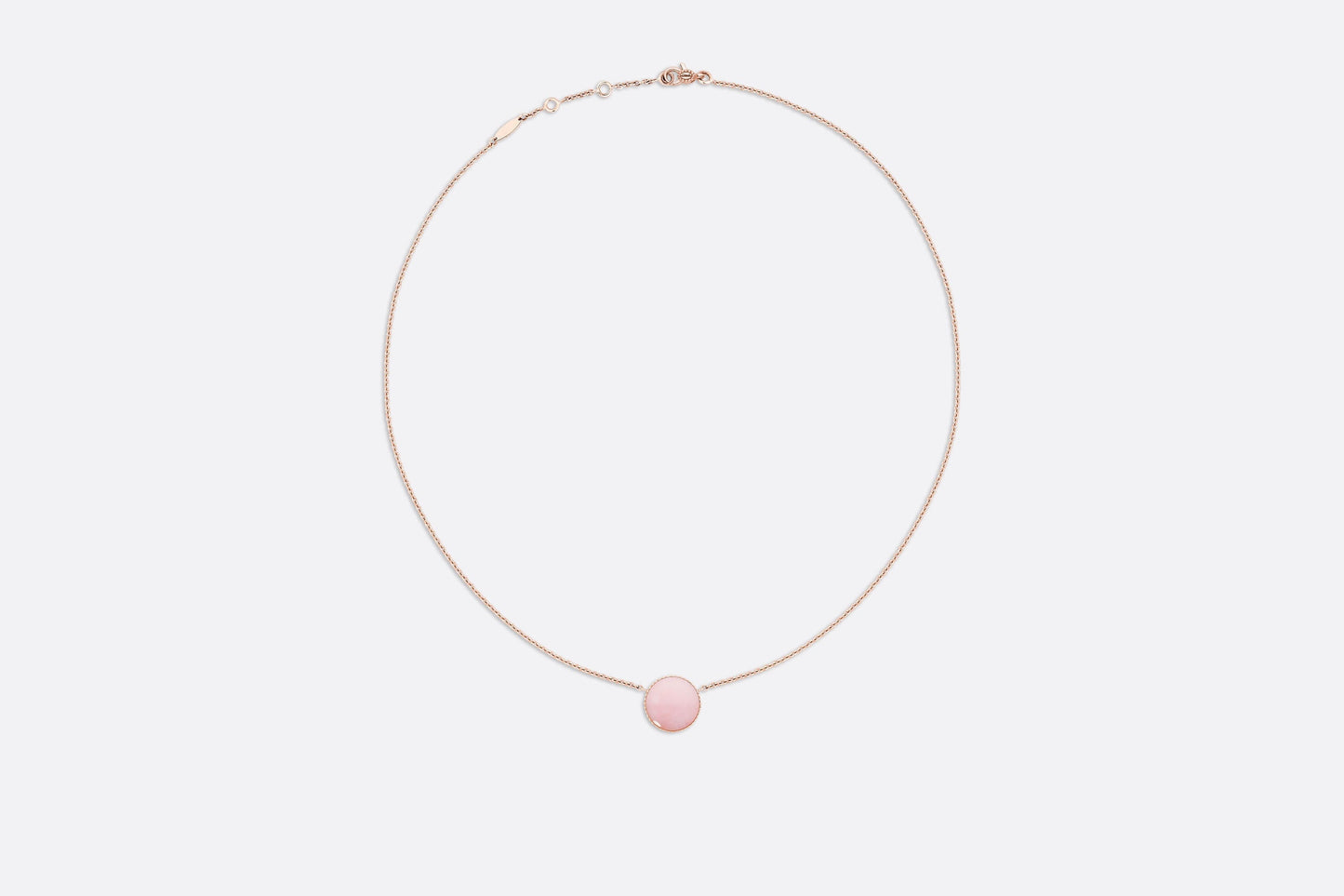 Rose des Vents Necklace • Rose Gold, Diamond and Pink Opal