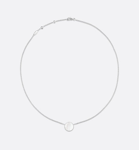 Rose des Vents Necklace • 18K White Gold, Diamond and Mother-of-pearl