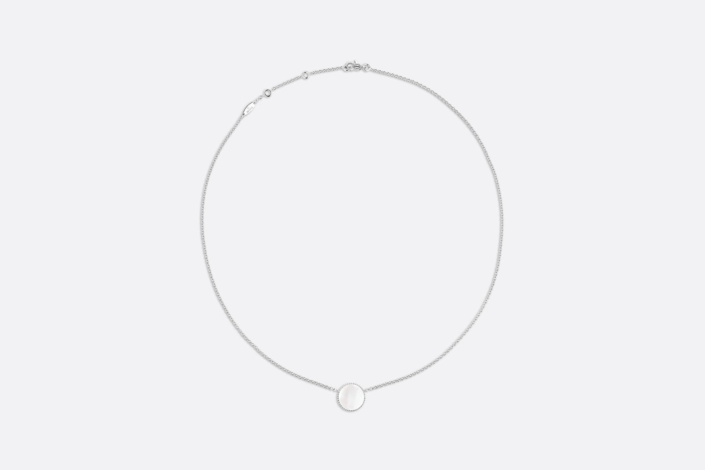 Rose des Vents Necklace • 18K White Gold, Diamond and Mother-of-pearl