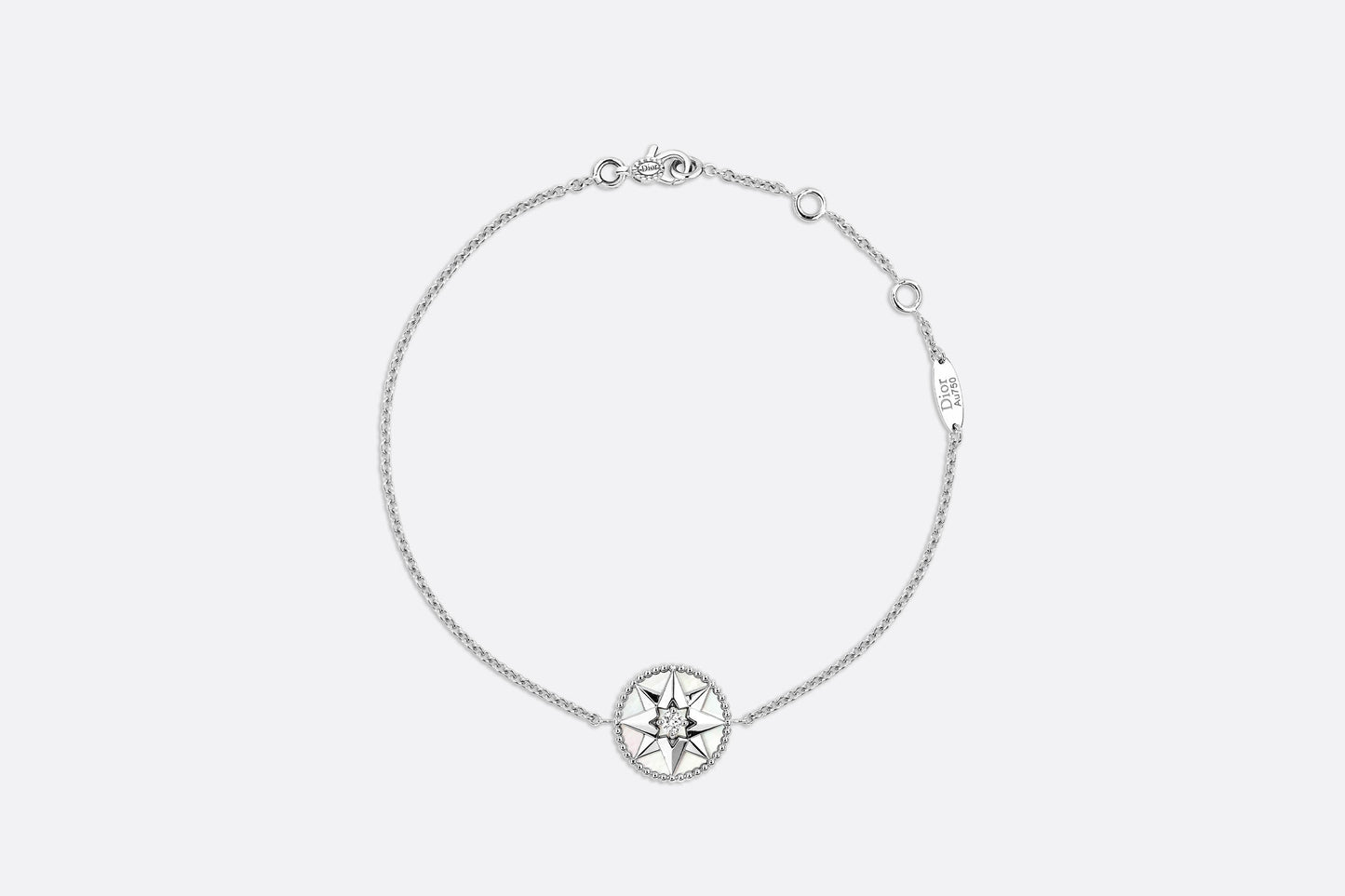 Rose des Vents Bracelet • 18K White Gold, Diamond and Mother-of-pearl