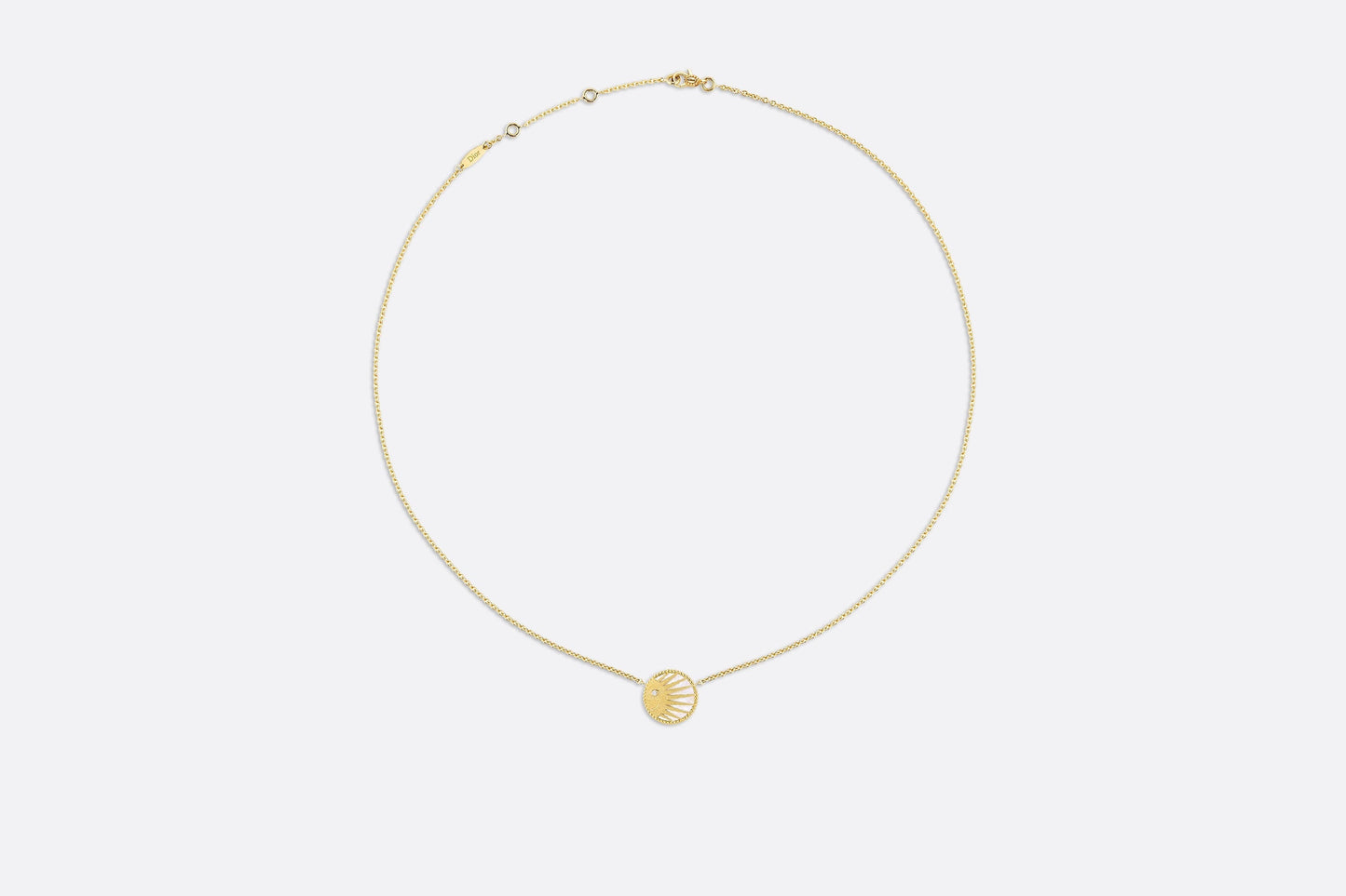 Rose Céleste Necklace • Yellow and White Gold, Diamond, Onyx and Mother-of-pearl