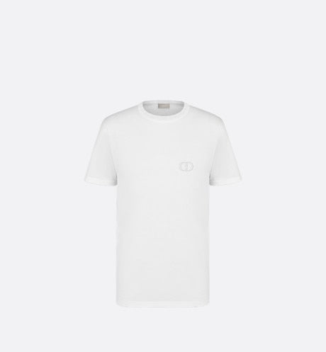 CD Icon T-Shirt • White Cotton Jersey