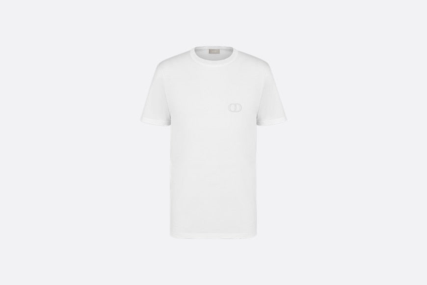 CD Icon T-Shirt • White Cotton Jersey