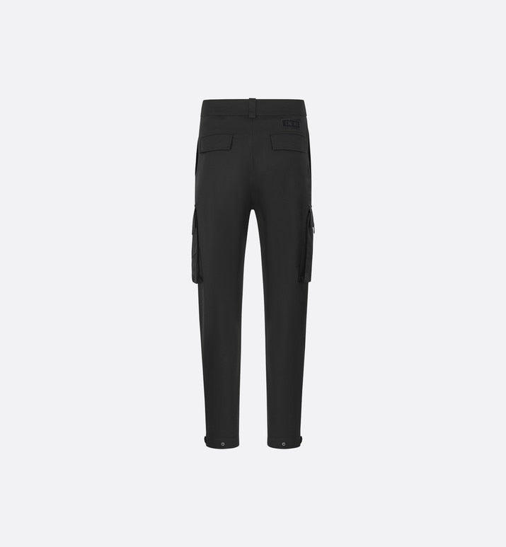 Cargo Pants • Black Stretch Cotton Gabardine