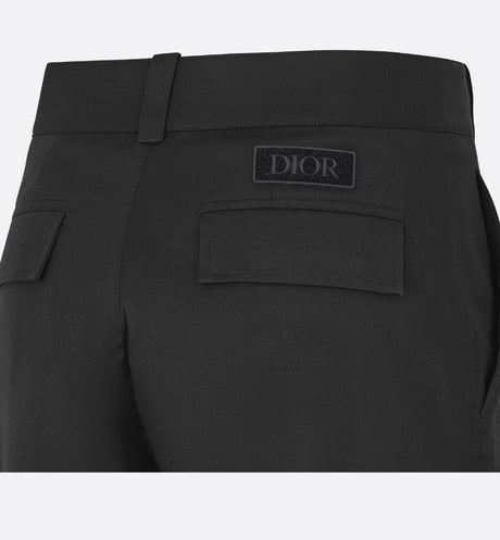 Cargo Pants • Black Stretch Cotton Gabardine