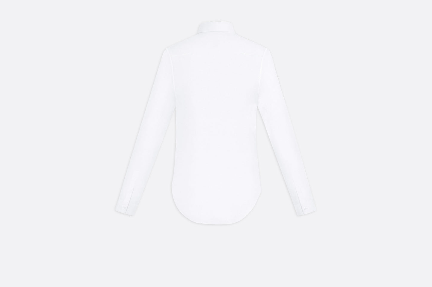 Signature Embroidery Shirt • White Cotton Poplin