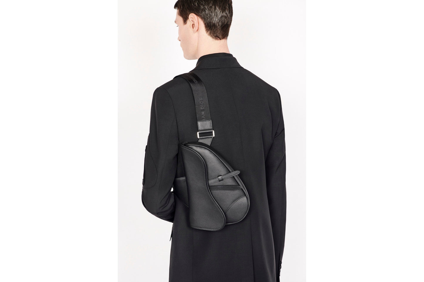 Saddle Bag • Black Grained Calfskin