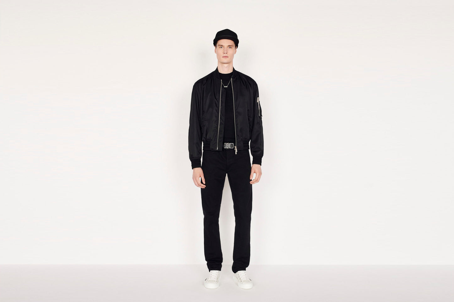 B23 High-Top Sneaker • White Dior Oblique Canvas