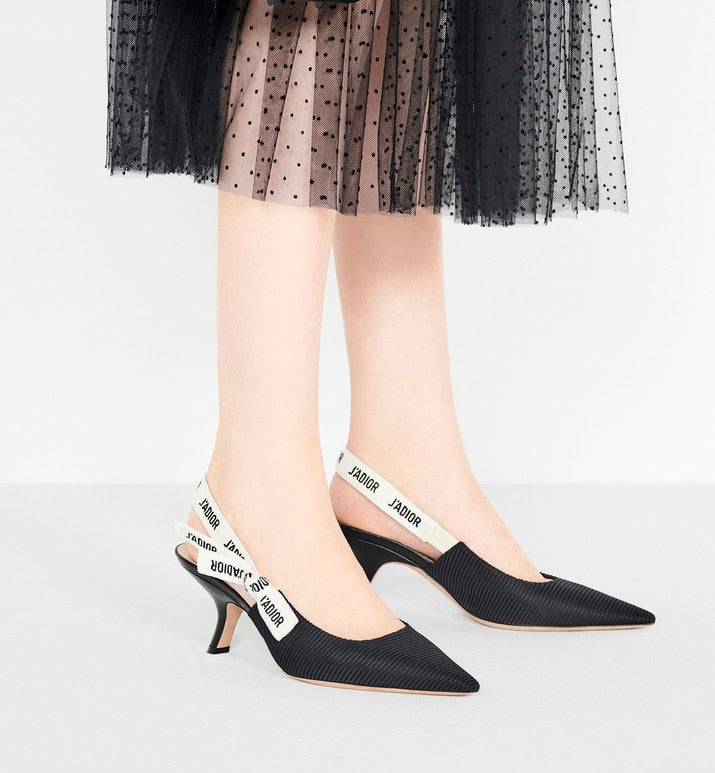 J'Adior Pump • Black Technical Fabric