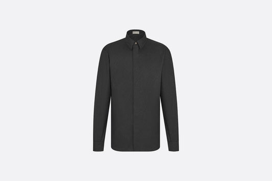 Shirt with Dior Oblique Motif • Black Cotton Jacquard