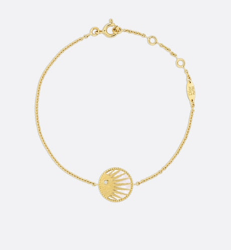 Rose Céleste Bracelet • Yellow and White Gold, Diamond, Mother-of-pearl and Onyx