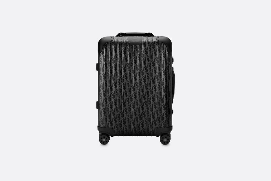 DIOR and RIMOWA Cabin Suitcase • Black Dior Oblique Aluminum