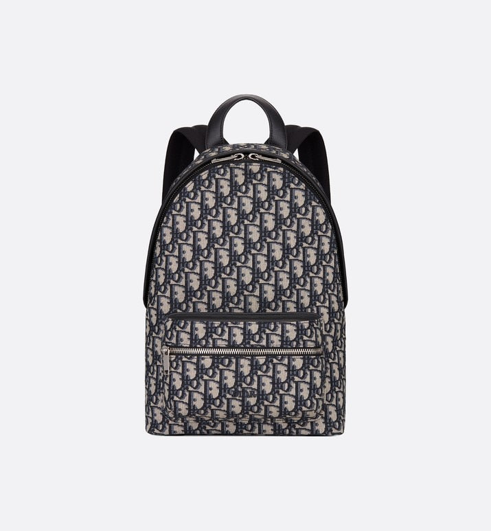 Backpack • Blue Dior Oblique Jacquard