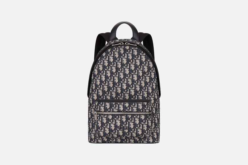 Backpack • Blue Dior Oblique Jacquard