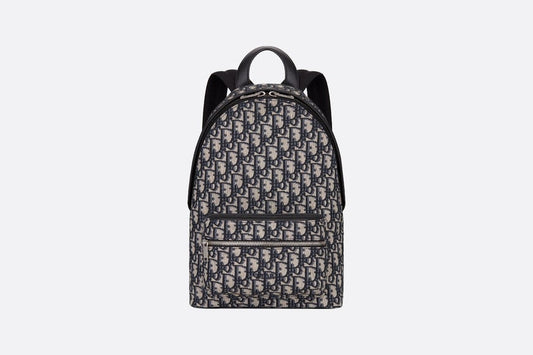 Backpack • Blue Dior Oblique Jacquard
