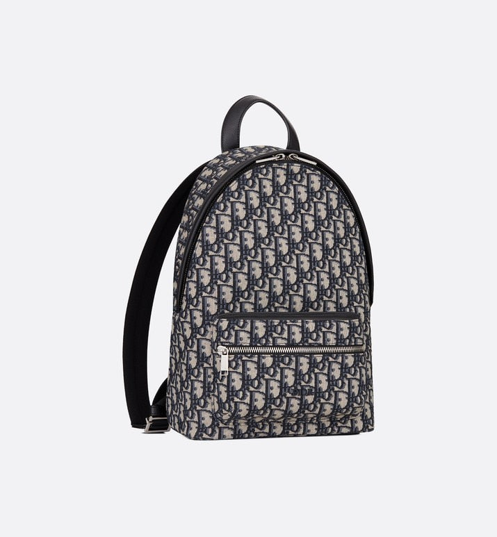 Backpack • Blue Dior Oblique Jacquard