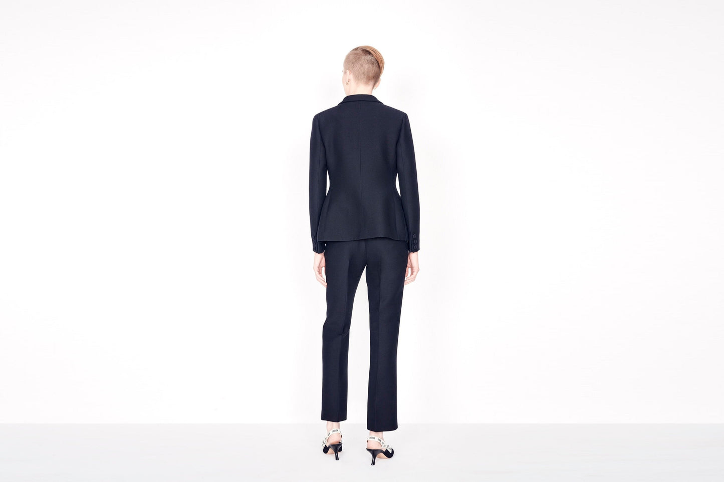 Bar Jacket • Black Wool and Silk