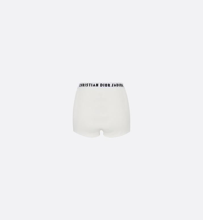 Briefs • White Viscose with 'Christian Dior J'Adior' Signature