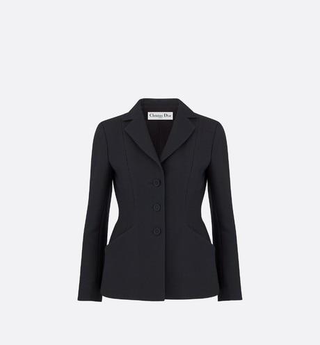 Bar Jacket • Black Wool and Silk