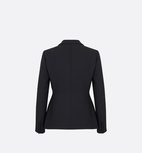 Bar Jacket • Black Wool and Silk
