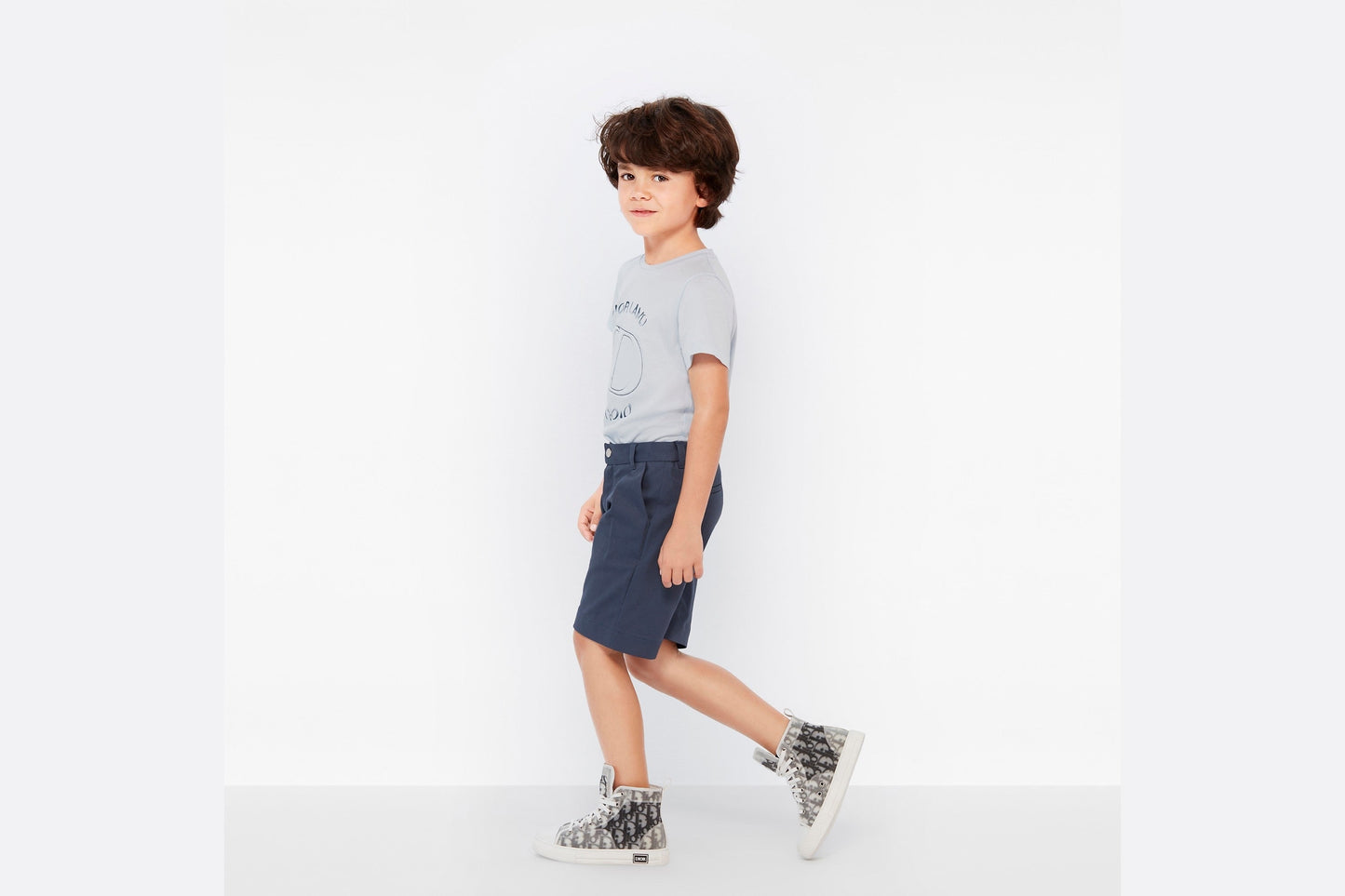 B23 High-Top Sneaker • White and Black Dior Oblique Technical Fabric