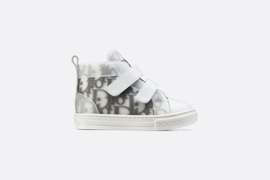 B23 High-Top Sneaker • White and Black Dior Oblique Technical Fabric