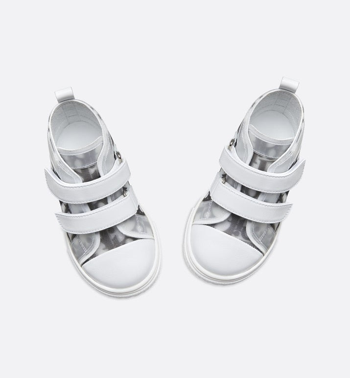 B23 High-Top Sneaker • White and Black Dior Oblique Technical Fabric