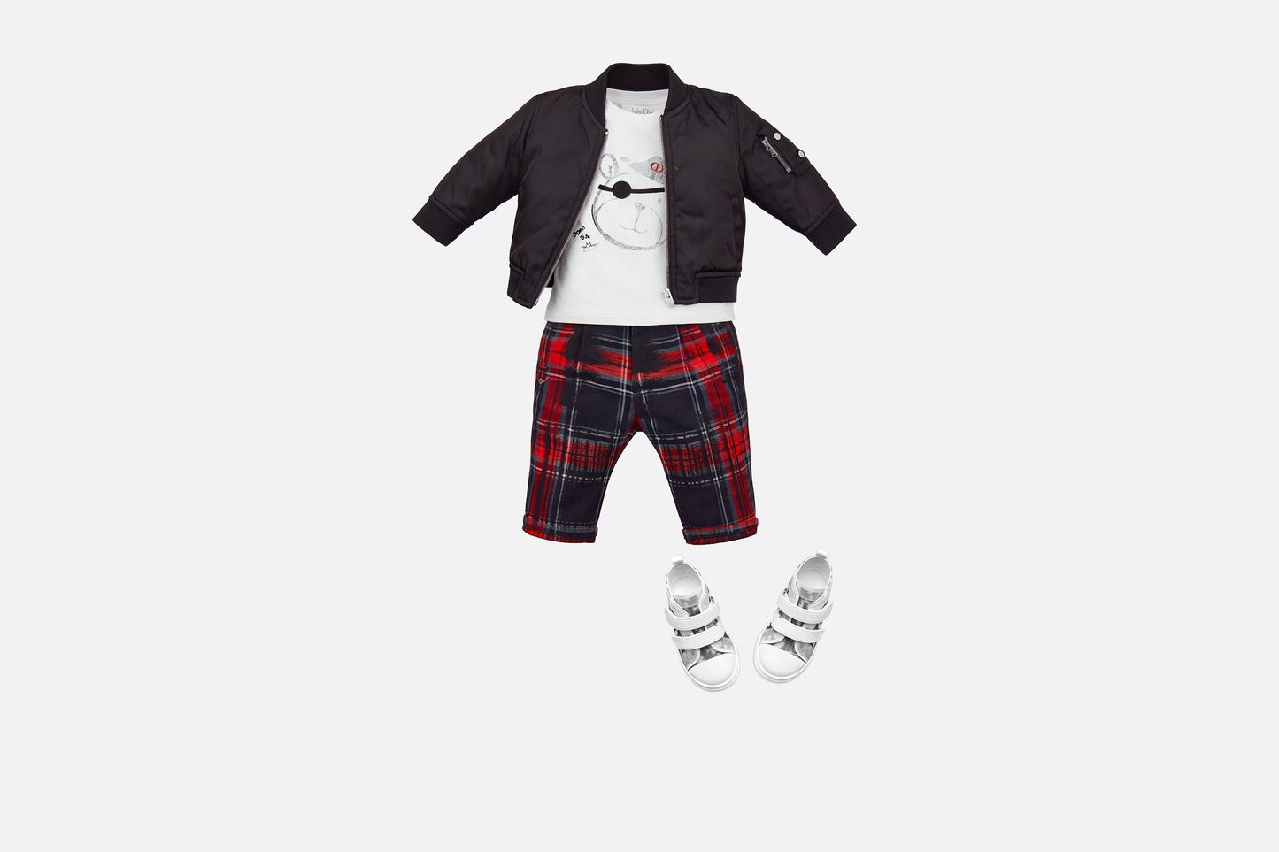 B23 High-Top Sneaker • White and Black Dior Oblique Technical Fabric