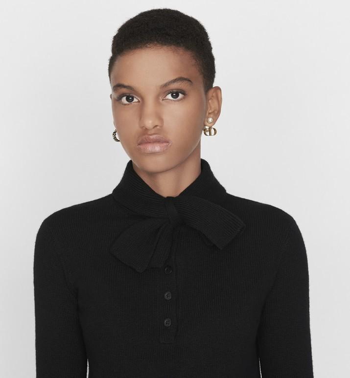 Dior Tribales Earrings • Antique Gold-Finish Metal and White Resin Pearls