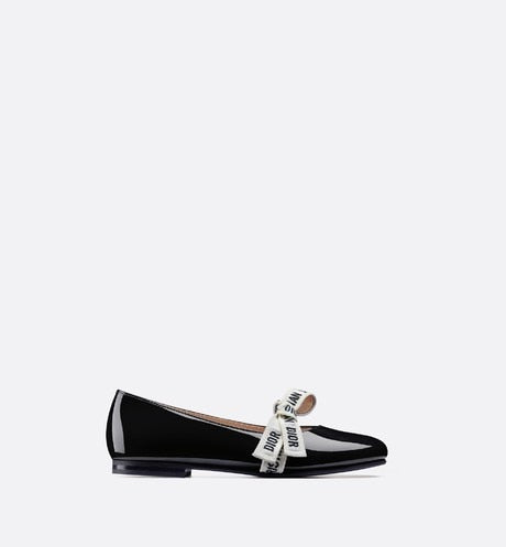 Ballerina Flat • Black Patent Calfskin