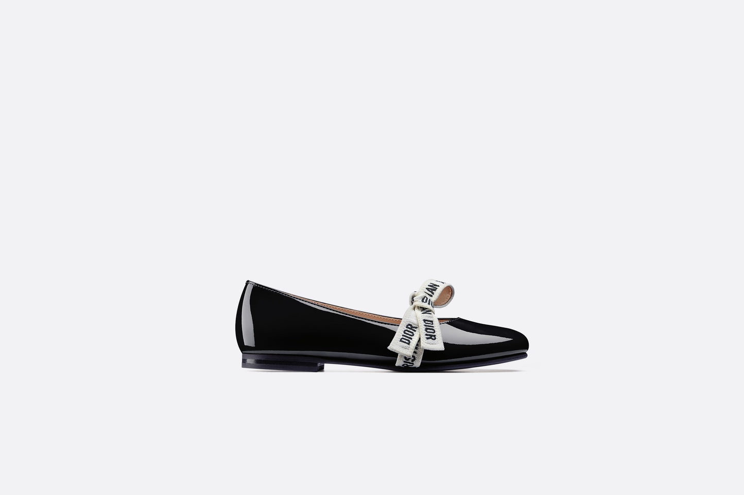 Ballerina Flat • Black Patent Calfskin