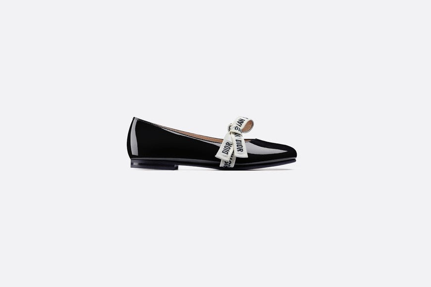 Ballerina Flat • Black Patent Calfskin